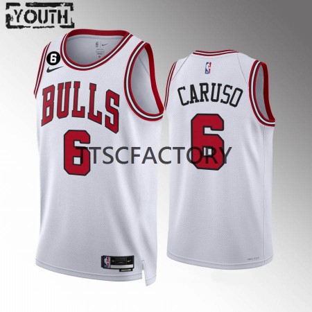 Maillot Basket Chicago Bulls Alex Caruso 6 Nike 2022-23 Association Edition Blanc Swingman - Enfant